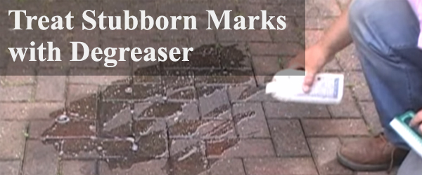 Treat Stubborn Marks with Degreaser
