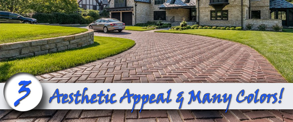 Bricks are available in different colors, thus enhancing the aesthetic appeal