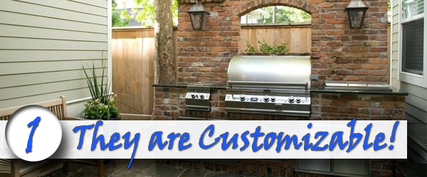 Brick Buil-in Grills are Customizable