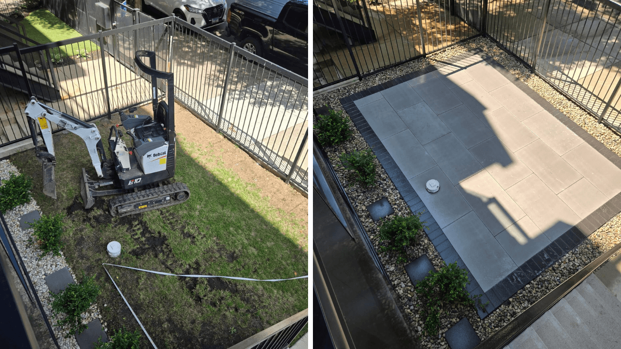 Before After Euro Paving Patio