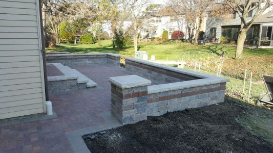 Brick patio in North Chicago Hindsdale Area by Brick Pavers