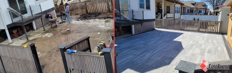 Chicago-IL-back-yard-Patio-Paving-Brick-Before-And-After