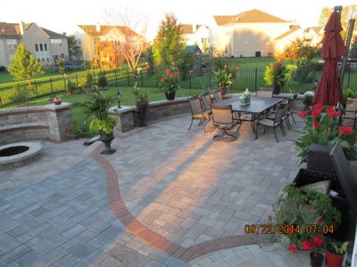 brick paving outdoor patio