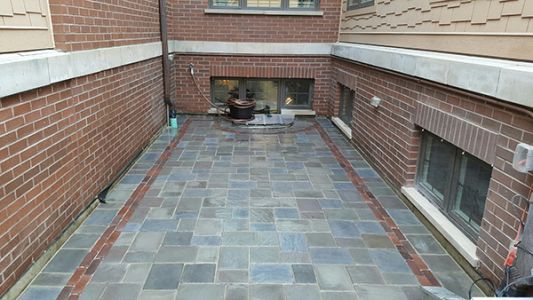 brick paving patio