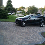 brick paving driveway in glenview side view by euro paving