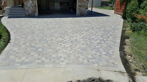 how to create a brick paving driveway