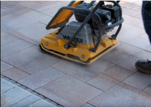 How to use a plate compactor to build patio in chicago are