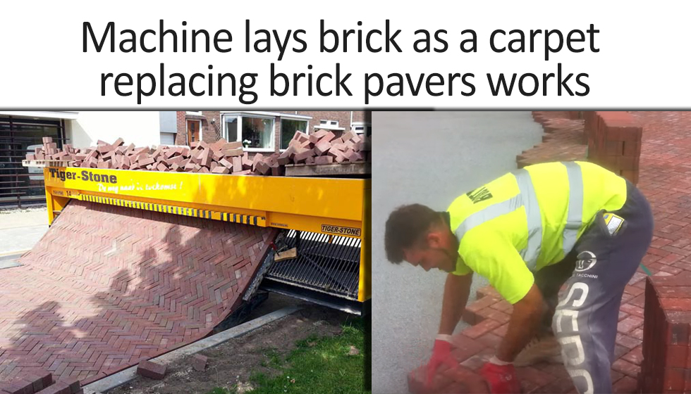 machine lays layers as carpet