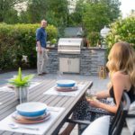 Beautiful Outdoor Patio with Grill and Fireplace