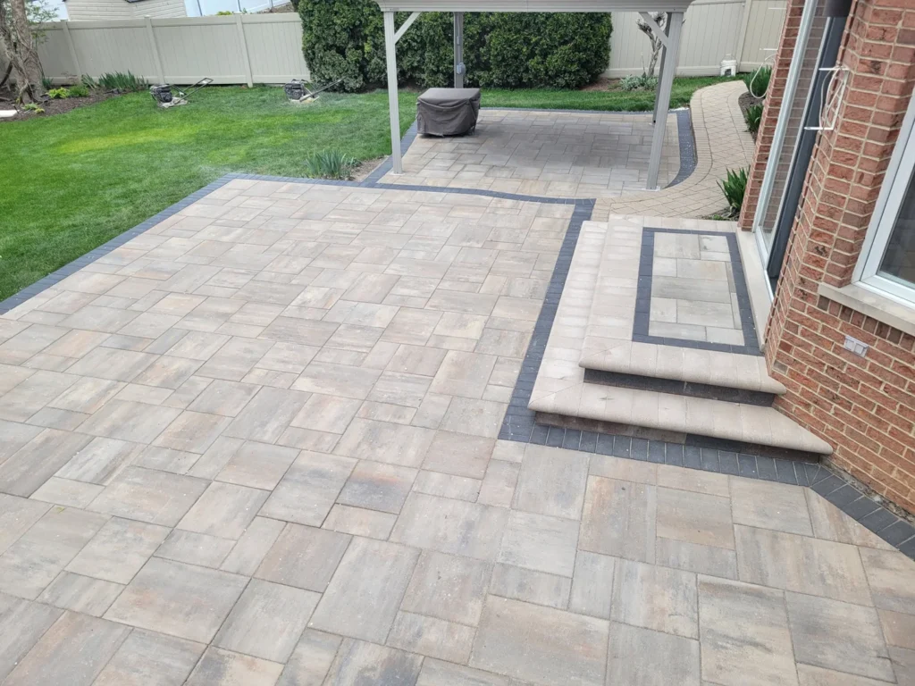 brick floor backyard