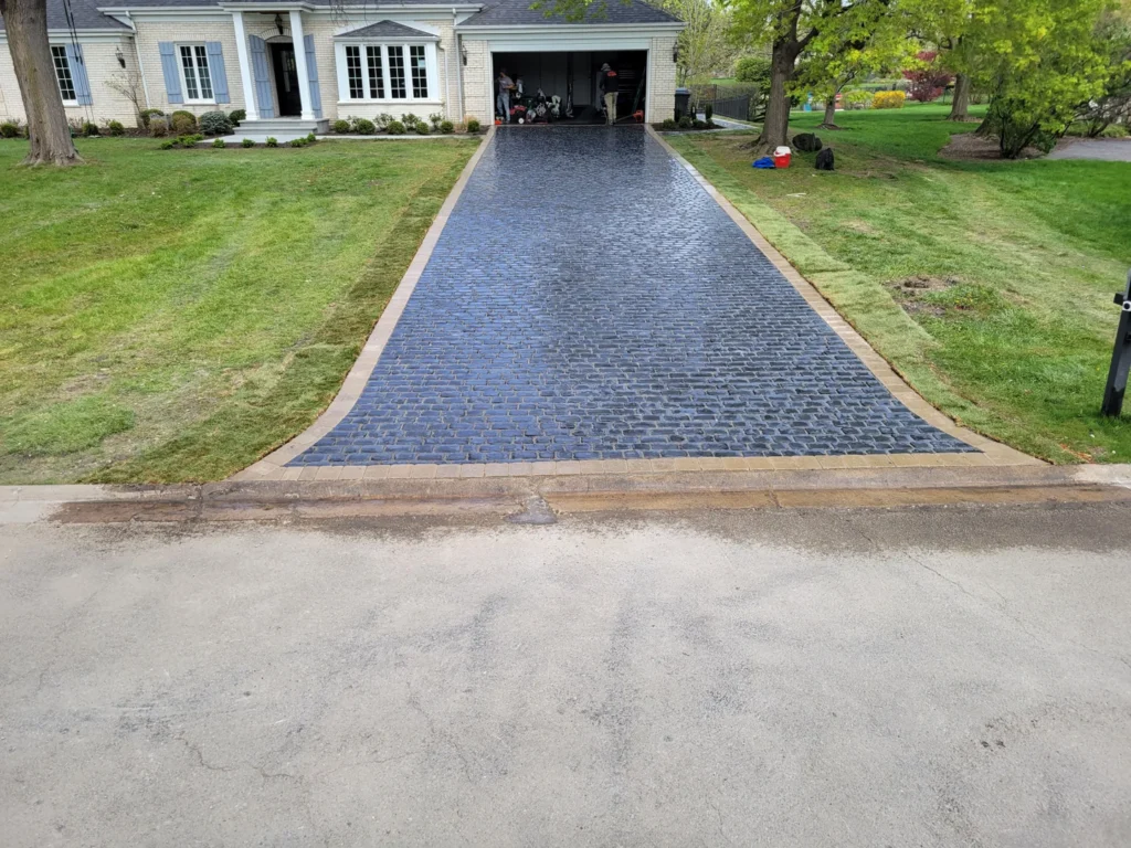 brick paver driveway