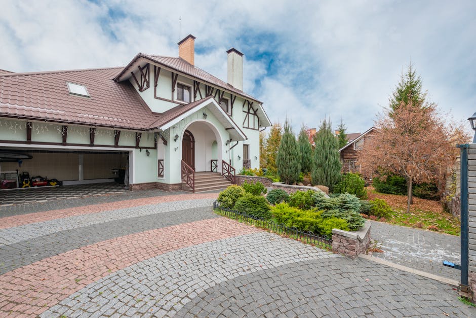 brick paving a driveway