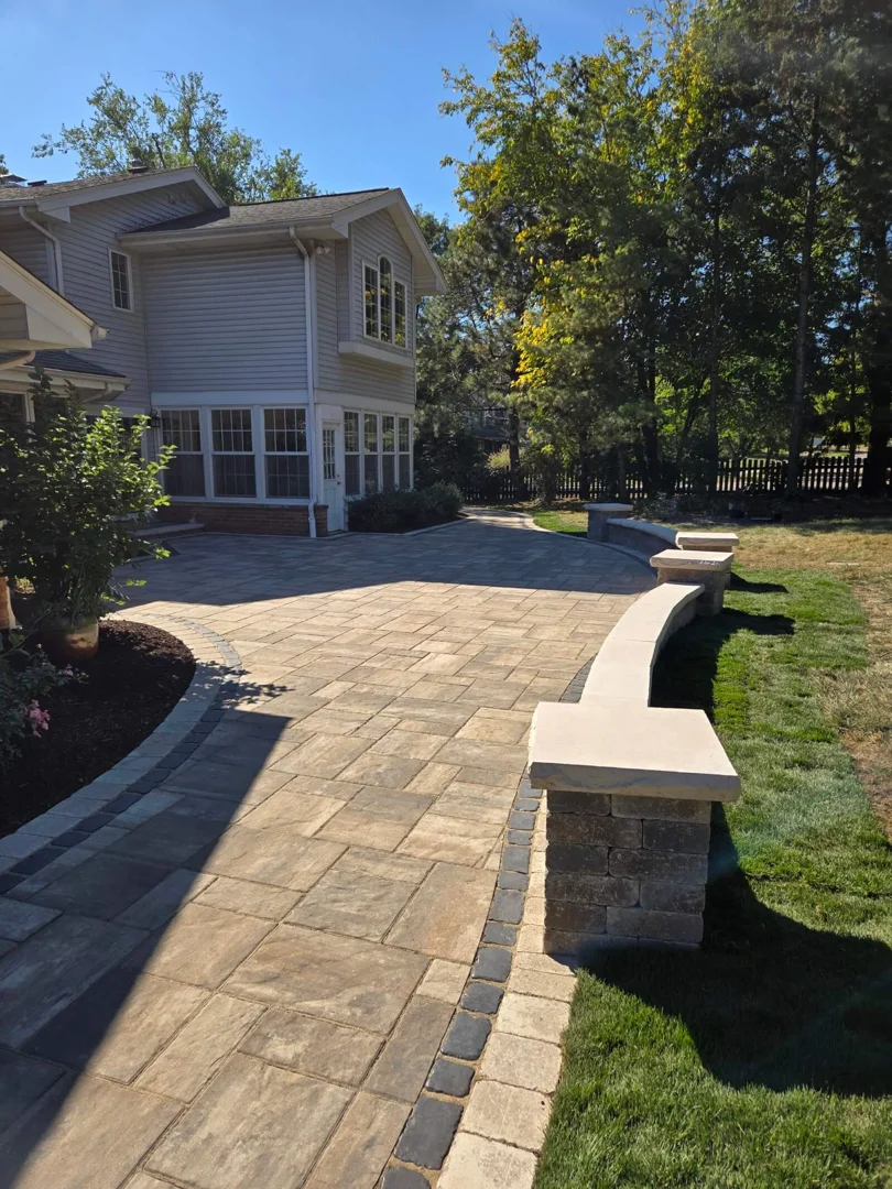professional paver installation showing durability and interlocking design