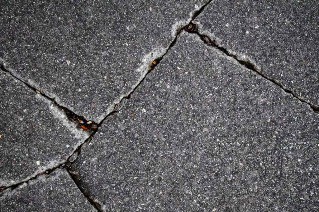 sinking driveway repair
