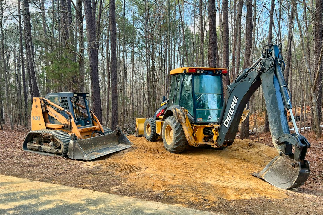 Professional excavation and grading for a walkway in the Chicago area