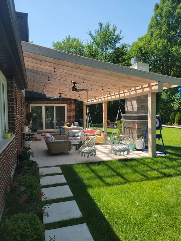 brick backyard patio