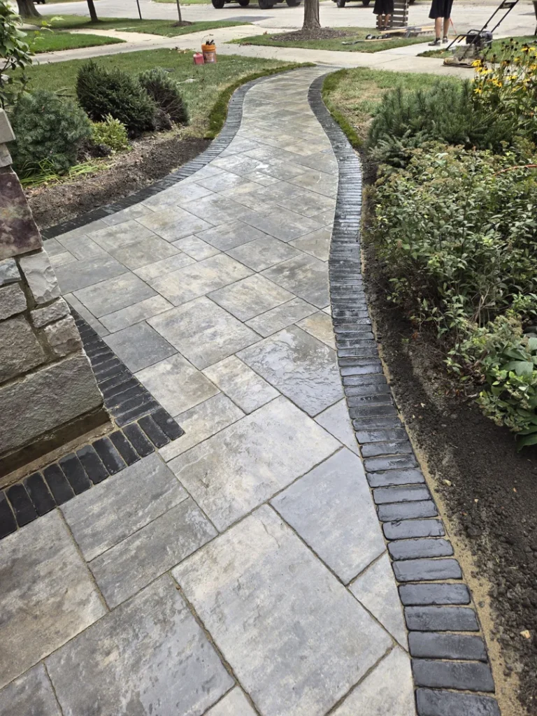 sidewalk border pavers
