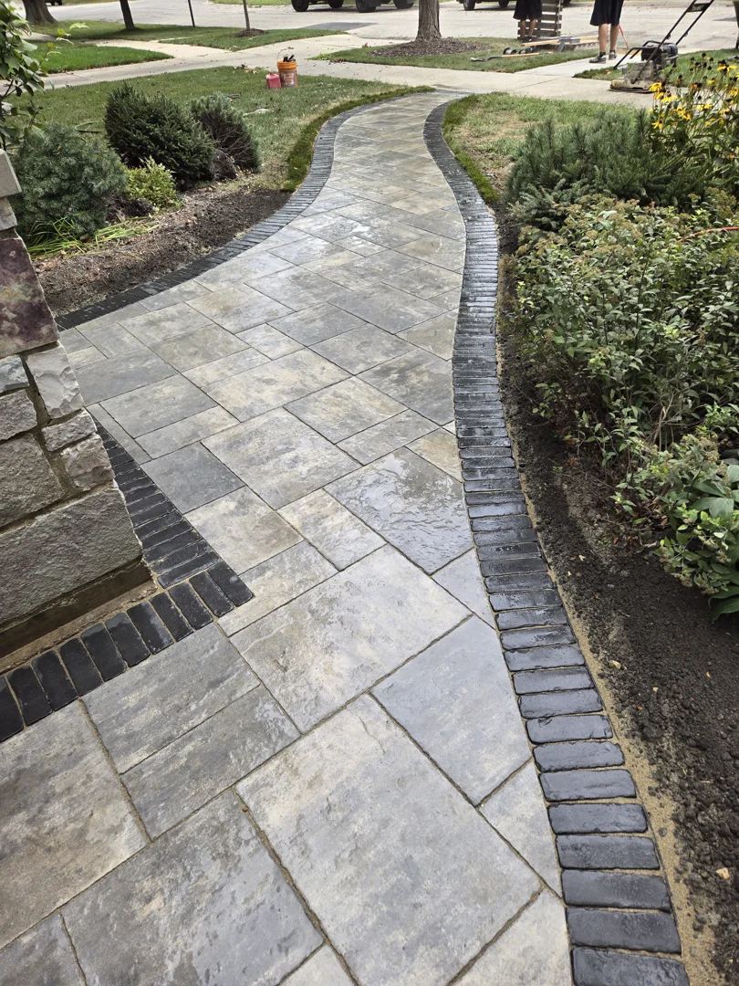 sidewalk border pavers
