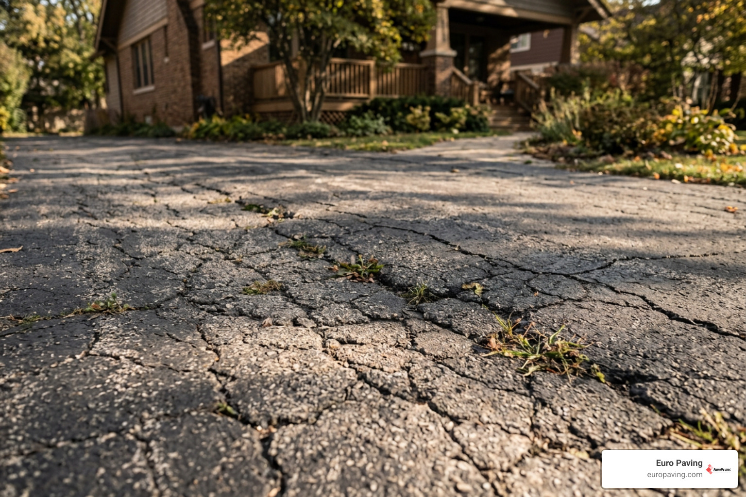 resin driveway cracking