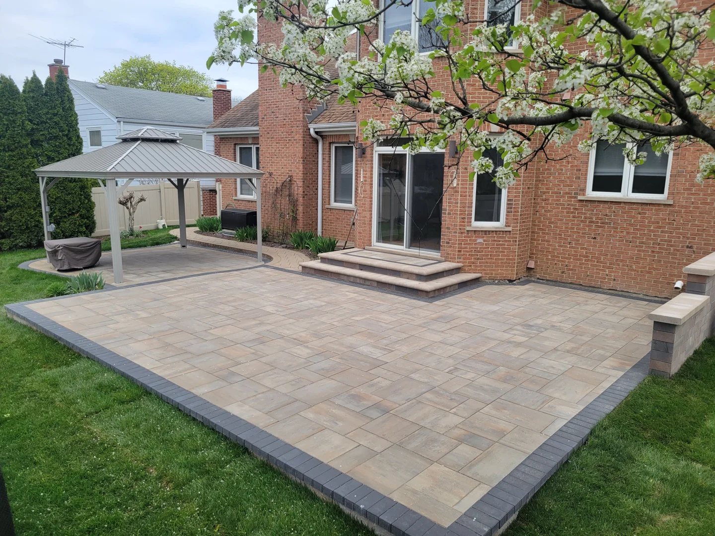 under-deck water management and paver pitch