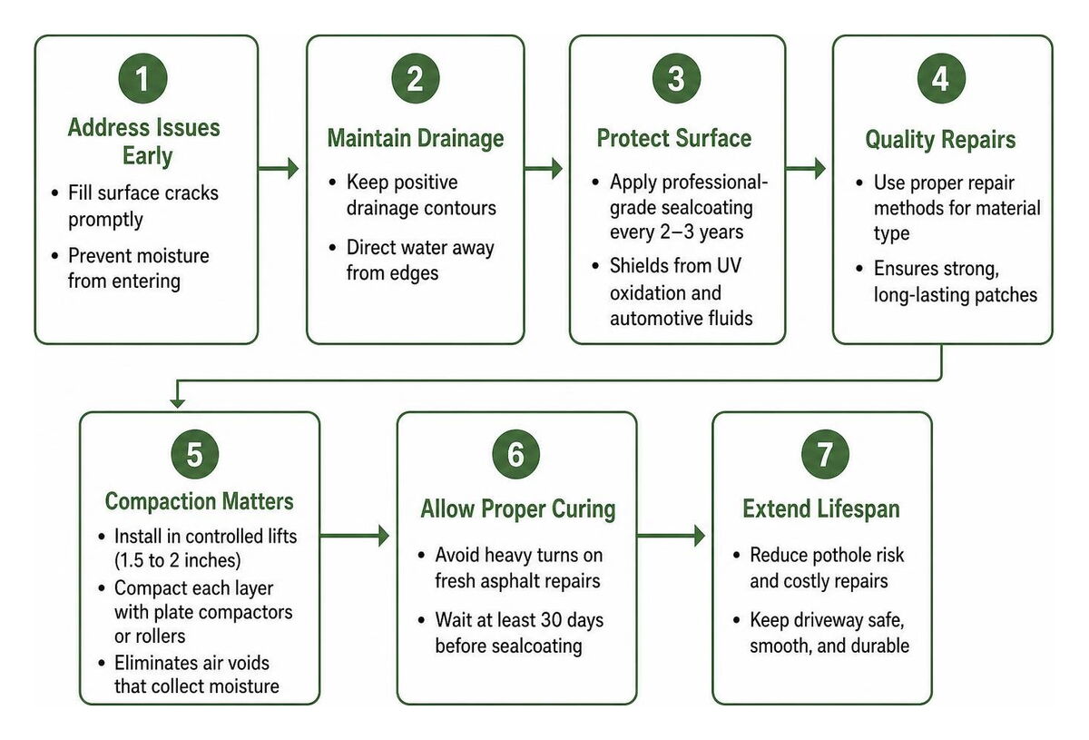 Preventive driveway maintenance process Preventive driveway maintenance process